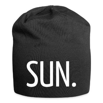 Sonne. - Jersey-Beanie - Schwarz - Vorne
