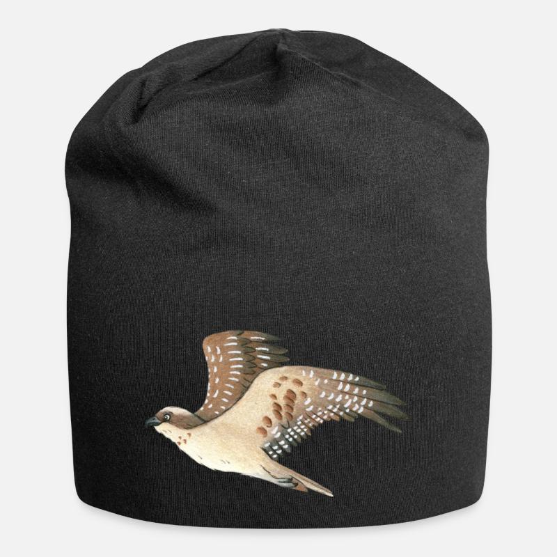 Fischadler - Jersey-Beanie - Schwarz