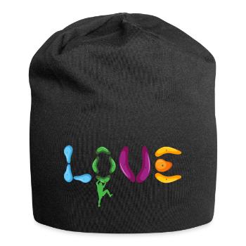 bloc rochers escalade libre amour du bloc - Bonnet en jersey - noir - Devant