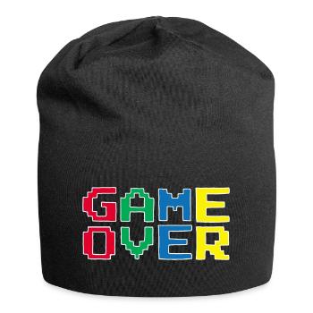 Vintage-Videospiel - Jersey-Beanie - Schwarz - Vorne