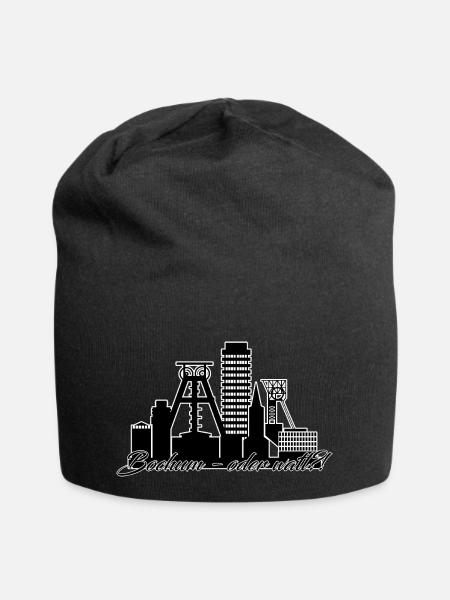 Bochum // Illustration - Jersey-Beanie - Schwarz