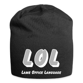 LOL - Langue de bureau boiteuse - Bonnet en jersey - noir - Devant