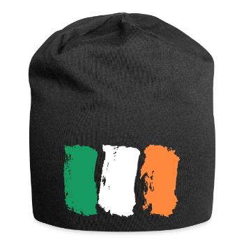 Irische Flagge / Republik Irland Nationalflagge - Jersey-Beanie - Schwarz - Vorne