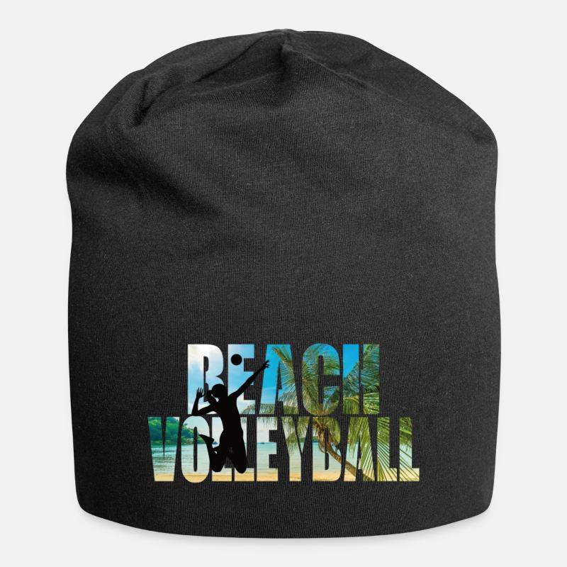 Beachvolleyball - Jersey-Beanie - Schwarz