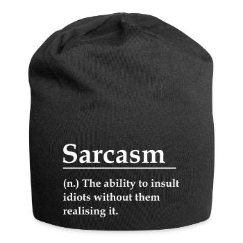 Sarcasm - Jersey Beanie - black - Front