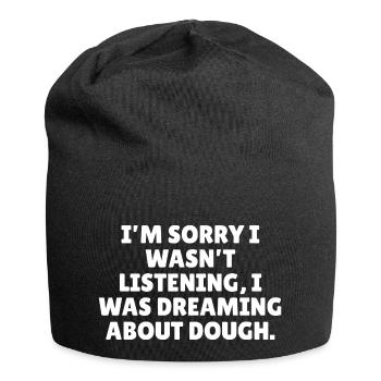 Funny baking slogan - Jersey Beanie - black - Front