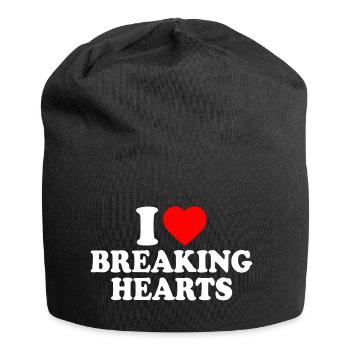 I love breaking hearts - Bonnet en jersey - noir - Devant
