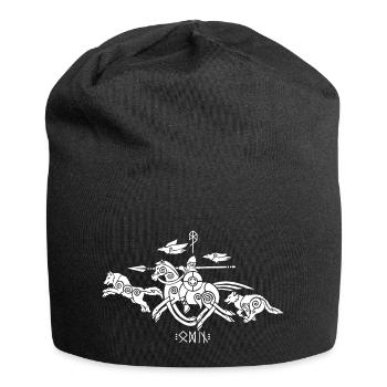 Animaux d’Odin - Bonnet en jersey - noir - Devant