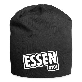 Essen - 0201 - Indicatif régional - Slogan - Bonnet en jersey - noir - Devant
