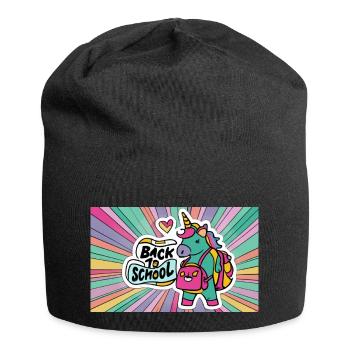 Le retour à l'école - Bonnet en jersey - noir - Devant