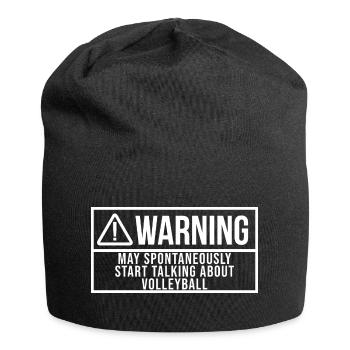 Volleyball Volleyball Volleyball - Jersey-Beanie - Schwarz - Vorne