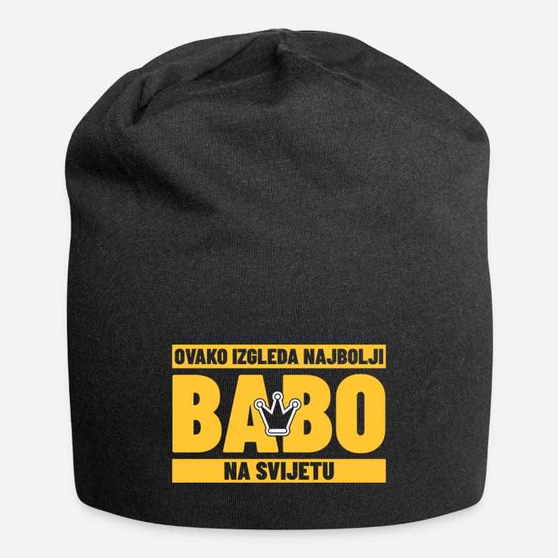 BABO - Jersey-Beanie - Schwarz