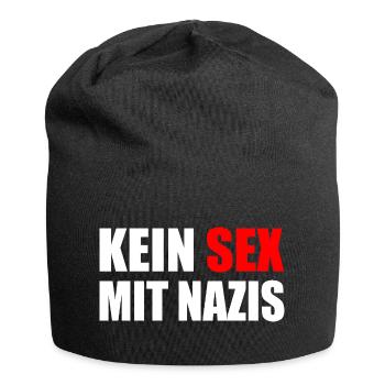 kein sex mit nazis - Jersey-Beanie - Schwarz - Vorne