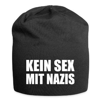 kein sex mit nazis - Jersey-Beanie - Schwarz - Vorne