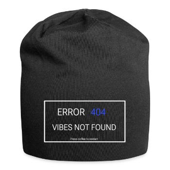 Vibes not found - Jersey Beanie - black - Front