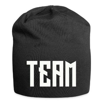 TEAM Block lettering - Jersey Beanie - black - Front