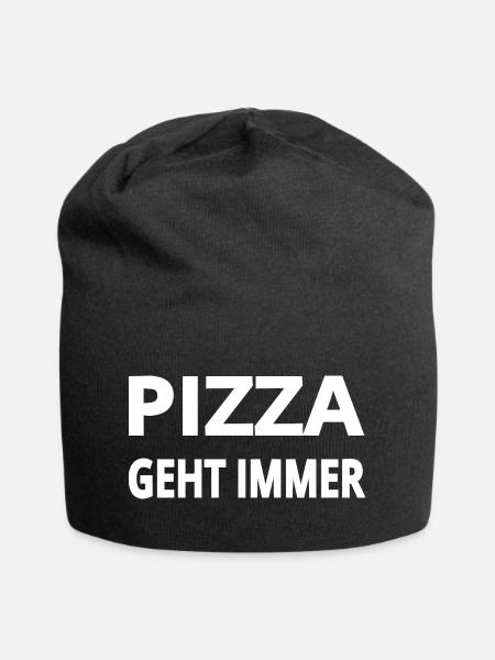 Pizza - Jersey-Beanie - Schwarz