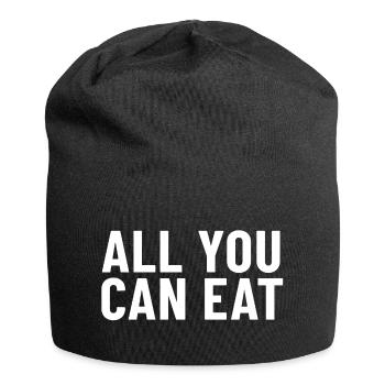 All You Can Eat - Jersey-Beanie - Schwarz - Vorne