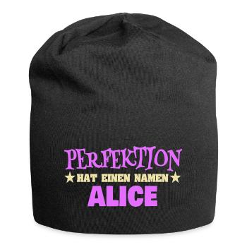 Vorname Alice - Jersey-Beanie - Schwarz - Vorne