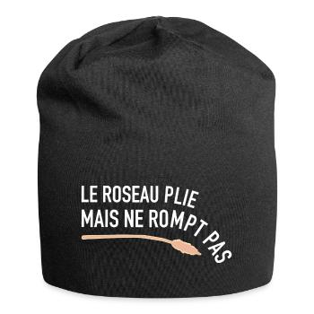 Le roseau pli mais ne rompt pas - Epreuves - Bonnet en jersey - noir - Devant