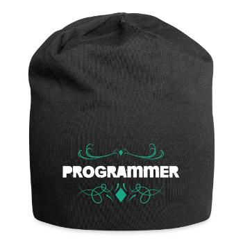 Police d’ornement programmeur - Bonnet en jersey - noir - Devant