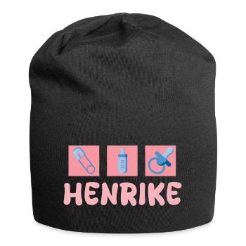 Cadeau pour Henrike - Bonnet en jersey - noir - Devant
