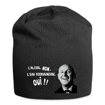 L'eau ferrugineuse, oui ! - Bonnet en jersey - noir - Devant