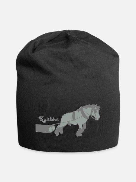 kaltblutzieht - Jersey-Beanie - Schwarz