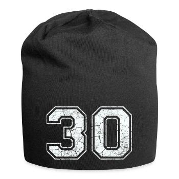 30 dans blanc in Used Look - Bonnet en jersey - noir - Devant