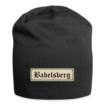 BABELSBERG - Jersey-Beanie - Schwarz - Vorne
