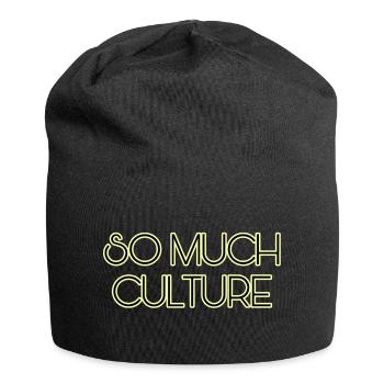 Tellement de culture - Bonnet en jersey - noir - Devant