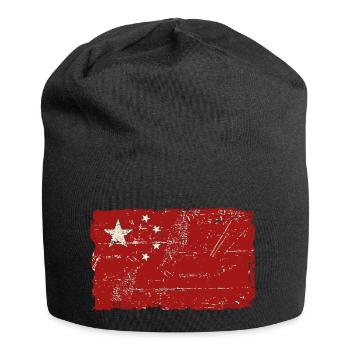 China Vintage Flag - Jersey-Beanie - Schwarz - Vorne