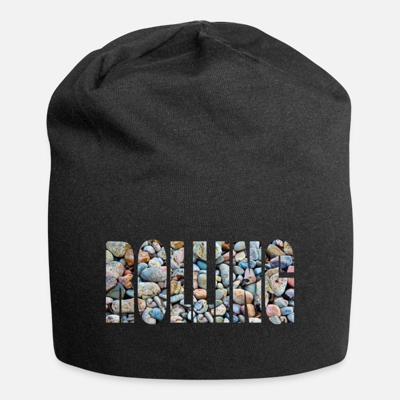 rolling 1 - Jersey Beanie - black