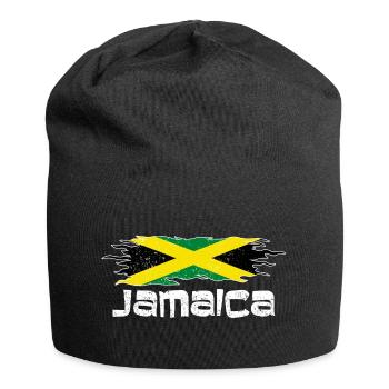 Jamaica Flagge - Jersey-Beanie - Schwarz - Vorne