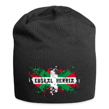 euskal herria - pays basque 59 - Bonnet en jersey - noir - Devant