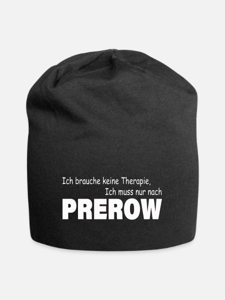Therapie PREROW - Jersey-Beanie - Schwarz