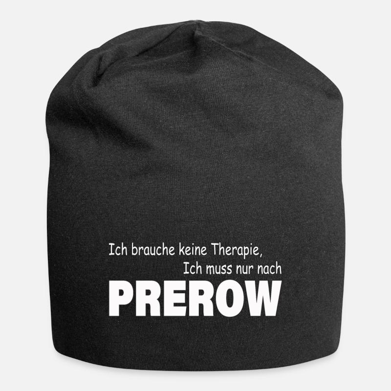 Therapie PREROW - Jersey-Beanie - Schwarz