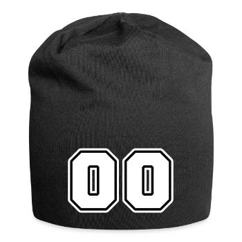 NUMMER 00 - Jersey-Beanie - Schwarz - Vorne