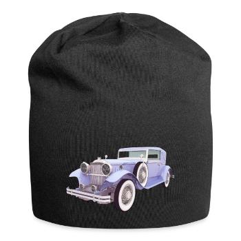 Oldtimer, Auto, Automobil - Jersey-Beanie - Schwarz - Vorne