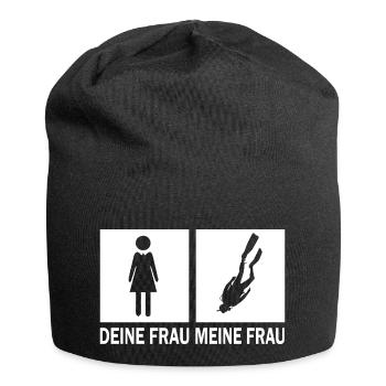 Diving Dive tauchen - Jersey-Beanie - Schwarz - Vorne