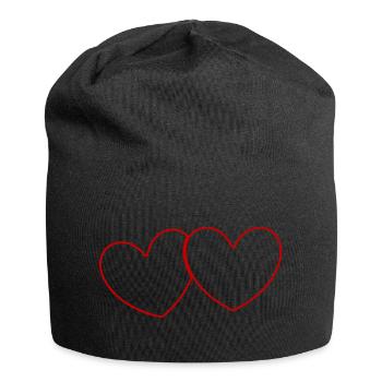 Saint-Valentin, Saint-Valentin, Saint-Valentin - Bonnet en jersey - noir - Devant