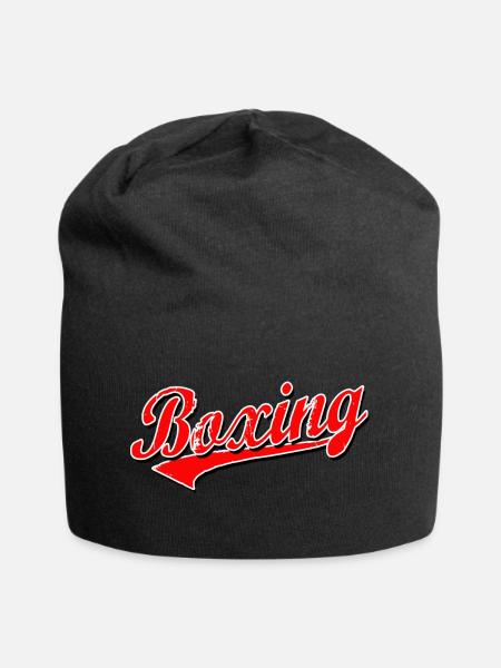box boxing boxer mma fight kick punch sparring ko - Jersey-Beanie - Schwarz