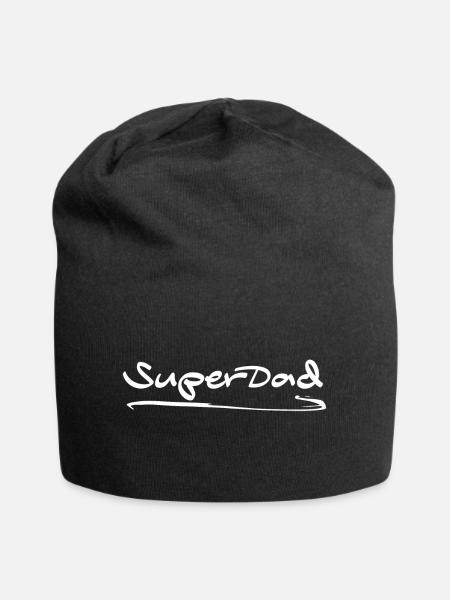 Super Dad - Jersey-Beanie - Schwarz