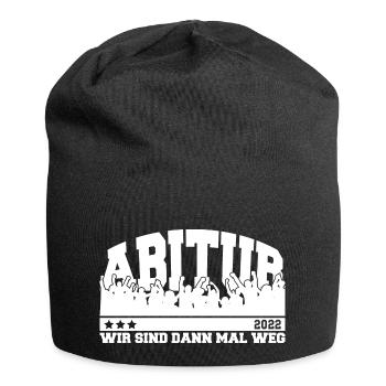 Abitur 2022 Abi Schulabschluss Gymnasium - Jersey-Beanie - Schwarz - Vorne