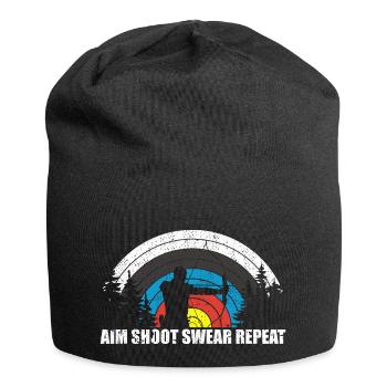 Fun archery archer bowhunting bow hunting - Jersey Beanie - black - Front