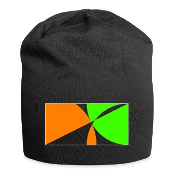 Restez sur la balle! - Bonnet en jersey - noir - Devant