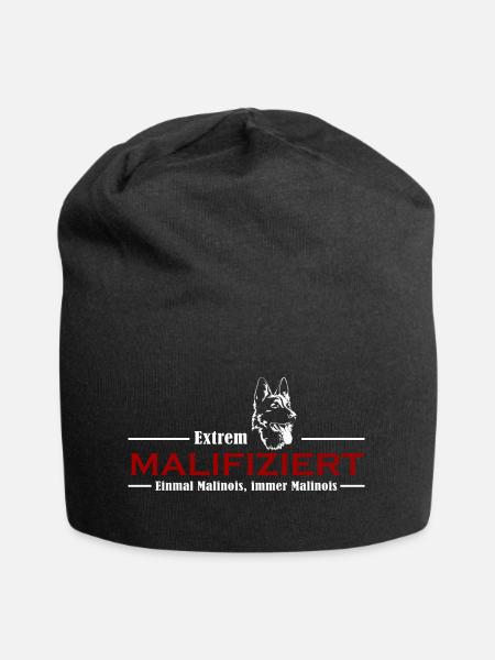 Einmal Malinois Immer Malinois Malifiziert IGP - Jersey-Beanie - Schwarz