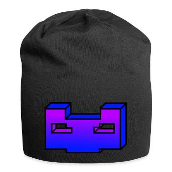 Cool mask / e.g. for streaming backgrounds - Jersey Beanie - black - Front