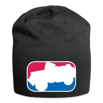 Geländewagen SUV Allrad offroad lustiges Geschenk - Jersey-Beanie - Schwarz - Vorne
