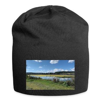 La nature sur l’eau - Bonnet en jersey - noir - Devant